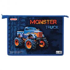 Папка 33*23 см., для тетрадей, картон, 1 отделение, MONSTER TRUCK