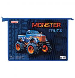 Папка 33*23 см., для тетрадей, картон, 1 отделение, MONSTER TRUCK