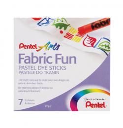 Пастель для ткани PENTEL 'Fabric Fun', 7 цветов, картонная упаковка, PTS-7