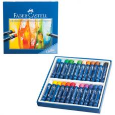 Пастель масляная художественная FABER-CASTELL 'Studio quality', 24 цвета, круглое сечение, 127024