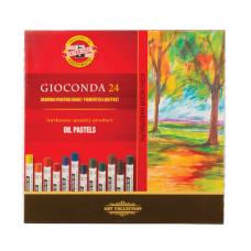 Пастель масляная художественная KOH-I-NOOR 'Gioconda', 24 цвета, круглое сечение, 8354024001KS