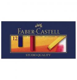 Пастель мягкая художественная FABER-CASTELL 'Gofa', 12 цветов, квадратное сечение, 128312