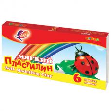 Пластилин мягкий ЛУЧ 'Кроха', 6 цветов, 99 г, со стеком, картонная упаковка, 12С 863-08