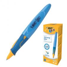 Ручка шариковая с грипом 'Kids Twist', СИНЯЯ, для детей, узел 1 мм, линия письма 0,32 мм, BIC
