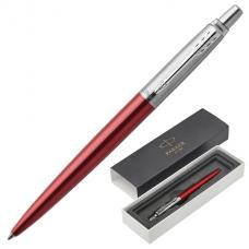 Ручка подарочная шариковая PARKER 'Jotter Core Kensington Red CT', красный корпус, хромированные детали, синяя, 1953187