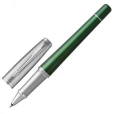 Ручка-роллер подарочная PARKER 'Urban Premium Green CT', зеленый корпус, хромированные детали, черная, 1931618