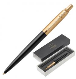 Ручка подарочная шариковая PARKER 'Jotter Premium Bond Street Black GT', черный корпус, позолоченные детали, синяя, 1953202