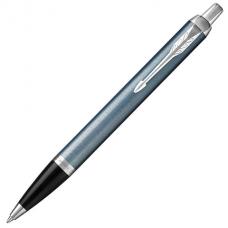 Ручка подарочная шариковая PARKER 'IM Core Light Blue Grey CT', серо-голубой лак, хромированные детали, синяя, 1931669