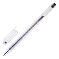 Ручка гелевая 'Hi-Jell', ЧЕРНАЯ, узел 0,5 мм, линия письма 0,35 мм, CROWN
