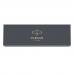 Ручка шариковая PARKER 'Jotter Plastic CT', корпус сталь + черный пластик, синяя, R0033010
