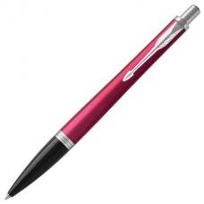 Ручка подарочная шариковая PARKER 'Urban Core Vibrant Magenta CT', пурпурный глянцевый лак, хромированные детали, синяя, 1931582