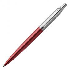 Ручка подарочная гелевая PARKER 'Jotter Kensington Red CT', черная, красный корпус, серебристые детали