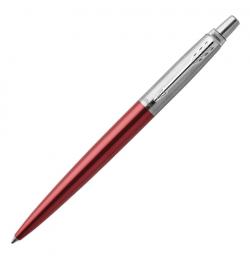 Ручка подарочная гелевая PARKER 'Jotter Kensington Red CT', черная, красный корпус, серебристые детали