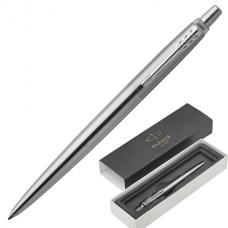 Ручка шариковая PARKER 'Jotter Core Stainless Steel CT', корпус серебристый, детали хром, синяя, 1953170