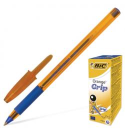 Ручка шариковая с грипом 'Orange Grip', СИНЯЯ, узел 0,8 мм, линия письма 0,3 мм, BIC