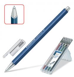 Ручки шариковые STAEDTLER в НАБОРЕ из 4 шт., 'Triplus Ball', узел 1 мм, линия письма 0,45 мм