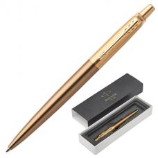 Ручка подарочная шариковая PARKER 'Jotter Premium West End Gold Brushed GT', бронзовый корпус, позолоченные детали, синяя, 1953203