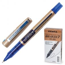 Ручка-роллер 'Zeb-Roller DX7', СИНЯЯ, узел 0,7 мм, линия письма 0,35 мм, ZEBRA