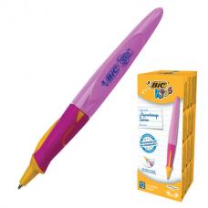 Ручка шариковая с грипом 'Kids Twist', СИНЯЯ, для детей, узел 1 мм, линия письма 0,32 мм, BIC