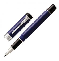 Ручка-роллер PARKER 'Duofold Classic Blue & Black CT', акриловая смола, корпус синий, черная, 1947987