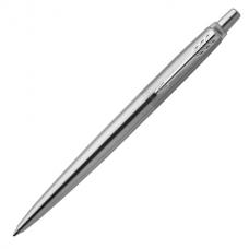 Ручка подарочная гелевая PARKER 'Jotter Stainless Steel CT', черная, серебристый корпус, серебристые детали