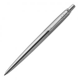 Ручка подарочная гелевая PARKER 'Jotter Stainless Steel CT', черная, серебристый корпус, серебристые детали