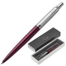 Ручка подарочная шариковая PARKER 'Jotter Core Portobello Purple CT', пурпурный корпус, хромированные детали, синяя, 1953192