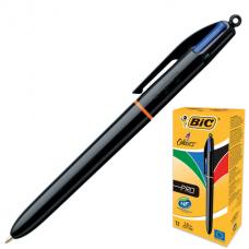 Ручка шариковая автоматическая '4 Colours Pro', узел 1 мм, линия письма 0,32 мм, BIC