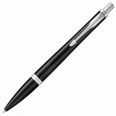 Ручка подарочная шариковая PARKER 'Urban Core Muted Black CT', черный матовый лак, хромированные детали, синяя, 1931575