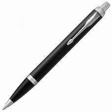 Ручка подарочная шариковая PARKER 'IM Core Black Lacquer CT', черный глянцевый лак, хромированные детали, синяя, 1931665