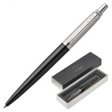 Ручка подарочная шариковая PARKER 'Jotter Premium Tower Grey Diagonal CT', темно-серый корпус, гравировка, синяя, 1953194