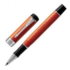 Ручка-роллер PARKER 'Duofold Classic Big Red Vintage CT', акриловая смола, корпус красный, черная, 1931380, 1931379