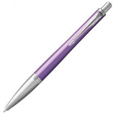 Ручка подарочная шариковая PARKER 'Urban Premium Violet CT', фиолетовый корпус, хромированные детали, синяя, 1931623