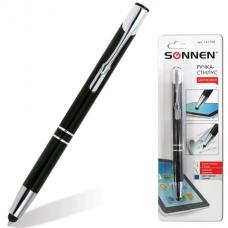 Ручка-стилус для смартфонов/планшетов, СИНЯЯ, линия письма 1 мм, SONNEN