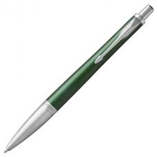 Ручка подарочная шариковая PARKER 'Urban Premium Green CT', зеленый корпус, хромированные детали, синяя, 1931619