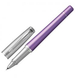 Ручка-роллер подарочная PARKER 'Urban Premium Violet CT', фиолетовый корпус, хромированные детали, черная, 1931622