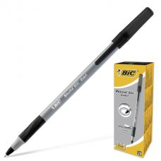 Ручка шариковая с грипом 'Round Stic Exact', ЧЕРНАЯ, узел 0,8 мм, линия письма 0,3 мм, BIC