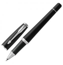 Ручка-роллер подарочная PARKER 'Urban Core Muted Black CT', черный матовый лак, хромированные детали, черная, 1931583