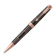 Ручка шариковая PARKER 'Premier Luxury Brown PGT', корпус коричневый, детали розовое золото, черная, 1931400