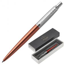 Ручка подарочная шариковая PARKER 'Jotter Core Chelsea Orange CT', оранжевый корпус, хромированные детали, синяя, 1953189