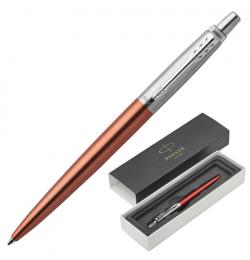 Ручка подарочная шариковая PARKER 'Jotter Core Chelsea Orange CT', оранжевый корпус, хромированные детали, синяя, 1953189