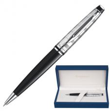 Ручка подарочная шариковая WATERMAN 'Expert 3 Deluxe Black CT', черный лак, палладиевое покрытие деталей, синяя, S0952360