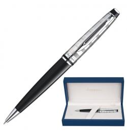 Ручка подарочная шариковая WATERMAN 'Expert 3 Deluxe Black CT', черный лак, палладиевое покрытие деталей, синяя, S0952360