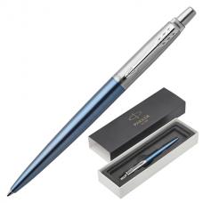 Ручка подарочная шариковая PARKER 'Jotter Core Waterloo Blue CT', голубой корпус, хромированные детали, синяя, 1953191