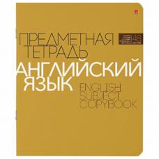 Тетрадь предметная "НОВАЯ КЛАССИКА" 48 л., обложка картон, АНГЛИЙСКИЙ ЯЗЫК, клетка, АЛЬТ, 7-48-1100/08