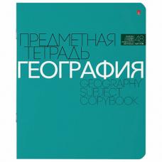 Тетрадь предметная "НОВАЯ КЛАССИКА" 48 л., обложка картон, ГЕОГРАФИЯ, клетка, АЛЬТ, 7-48-1100/07